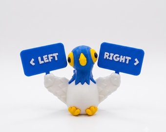 Confused Pigeon Left Right Meme – Funny Car Dashboard Companion