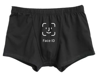 Funny Face ID Boxer Shorts – Unique Men’s Underwear, Gag Gift for Him