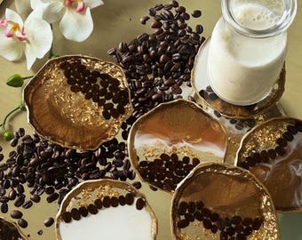 コーヒー豆コースターセット「カフェシート」