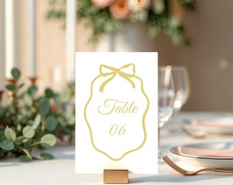 Whimsical Wedding Table Numbers | Printable Wedding Reception Table Sign
