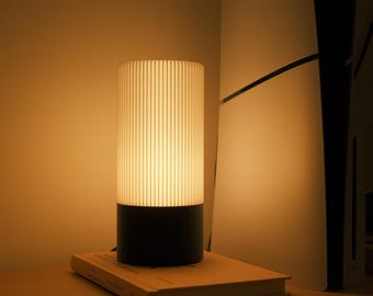Cozy Bedside Lamp, Modern Minimalist Table Lamp, Eco-Friendly Gift, Scandinavian Style Nightstand Light