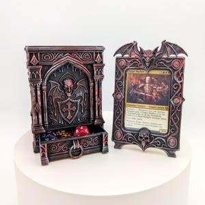 MTG Vampire Deck Box + Card Frame - TCG Card Storage, Commander Display