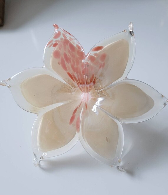Murano Glass Flower Made in Italy Glass Flower Blown Glass Etsy