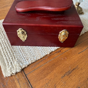 Vintage Shoe Shine Box Vintage Storage Box Vintage Wooden Box Vintage Storage Box Vintage Home Decor Shoe Valet