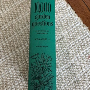 10,000 Garden Questions 1959 Vintage Gift for Him Gift for Her Gardening Book Lawn Care Book Landscaping Book Vintage Gardening Book