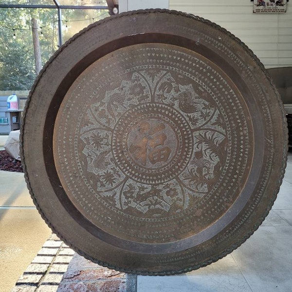 Vintage Brass Tray Etsy