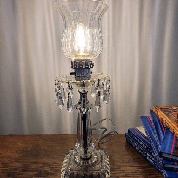 Boudoir Lamp Vintage Crystal Lamp Vintage Table Lamp Vintage Lamp Vintage Boudoir Lamp Vintage Lighting Ambience Lighting Valentine's Gift