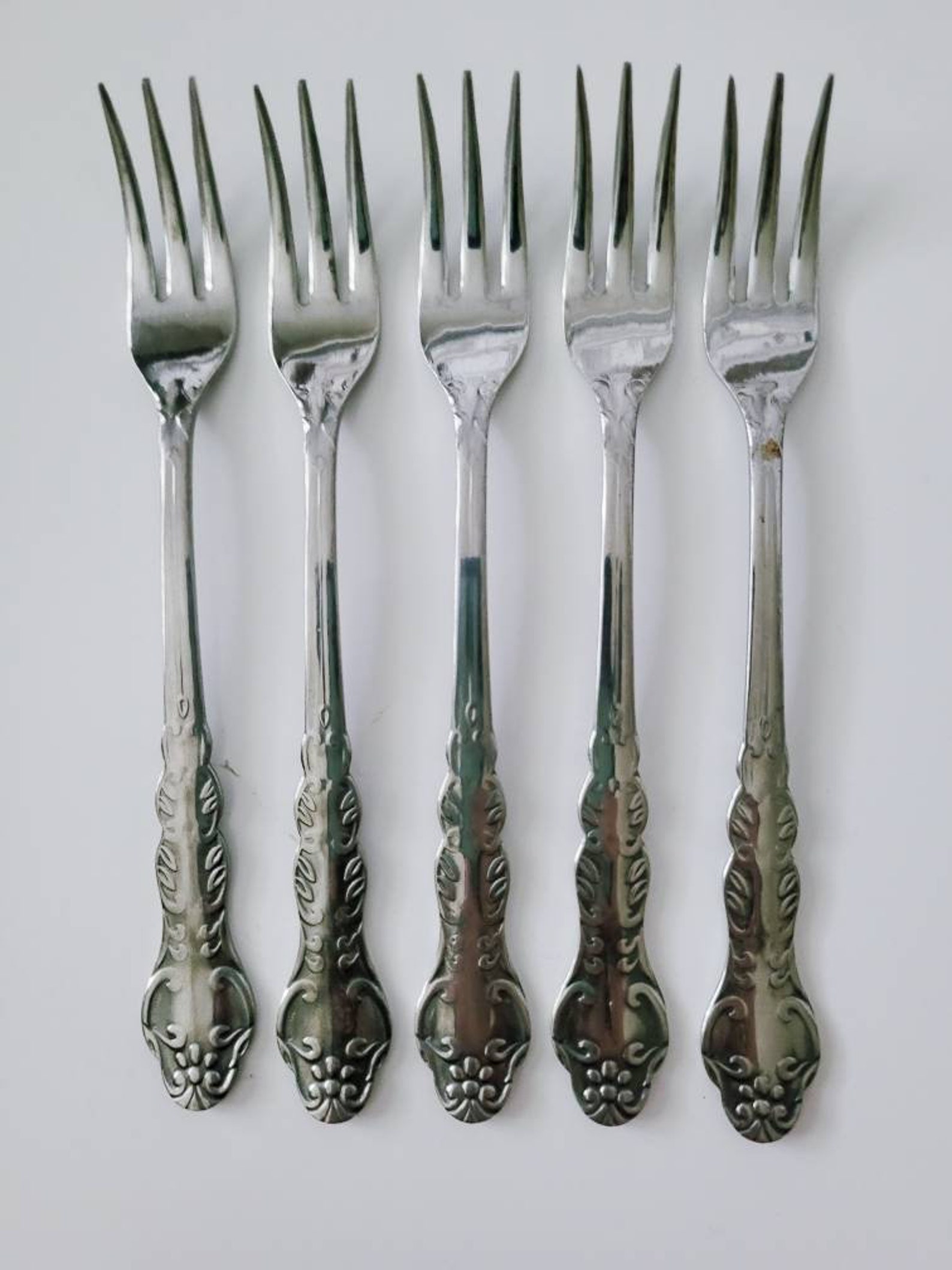 Vintage Stainless Japan Appetizer Forks Vintage Dessert Forks Etsy