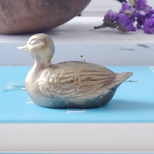 Brass Duck Vintage Duck Vintage Brass Brass Collectible Brass Home Decor Gift for Her Brass Duckling Figurine Brass Figurine