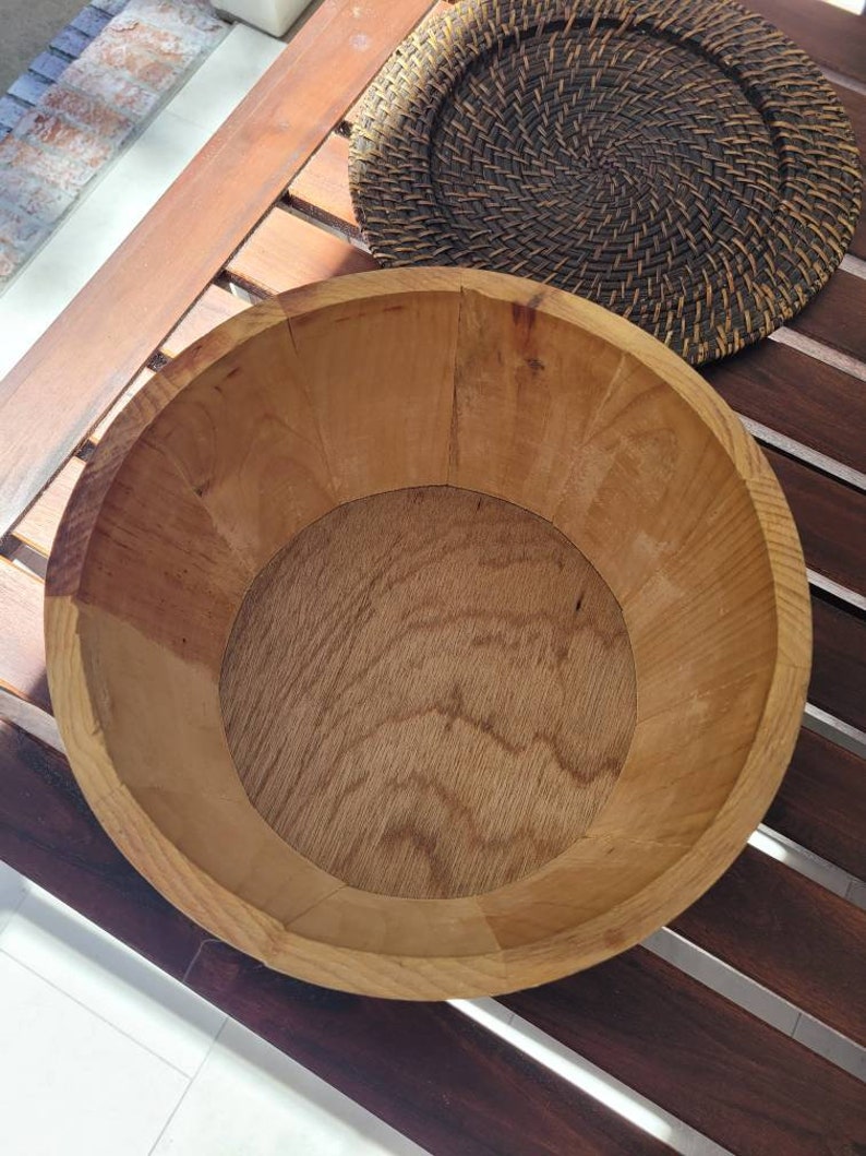 Rustic Barrel Wooden Barrel Popcorn Barrel Rustic Storage Etsy