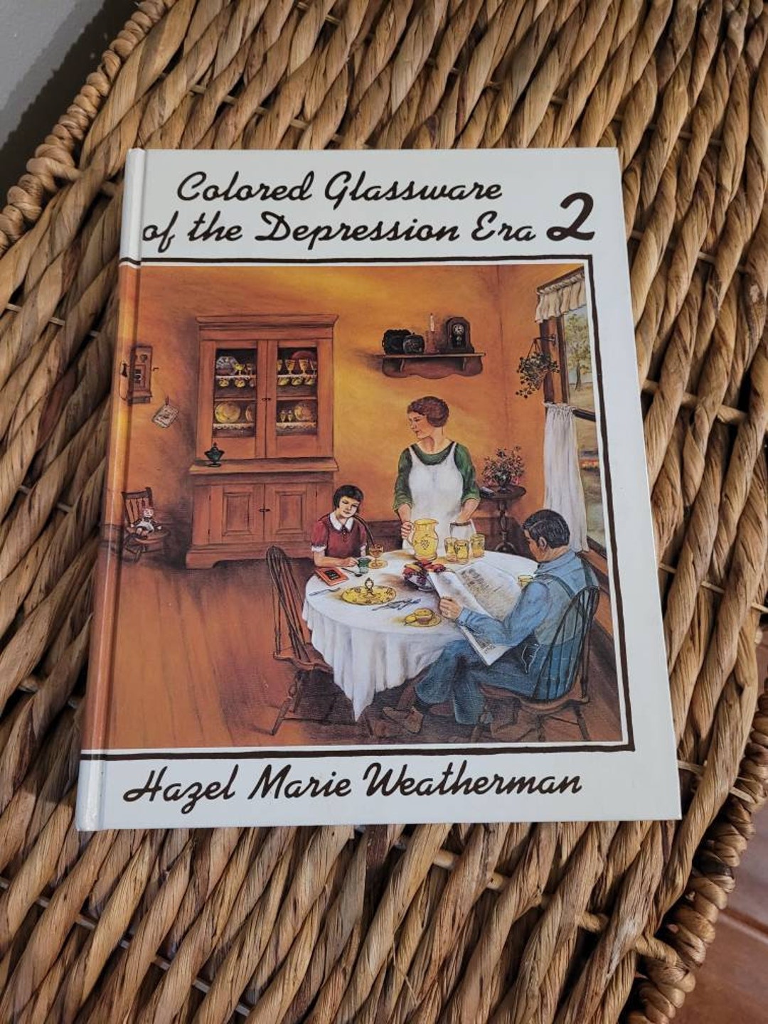 Colored Glassware of the Depression Era 2 Vintage Glass Book Vintage