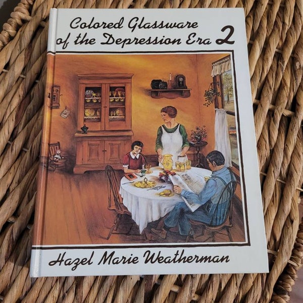 Colored Glassware of the Depression Era 2 Vintage Glass Book Vintage Glassware Signed Glassware Book Hazel Marie Weatherman