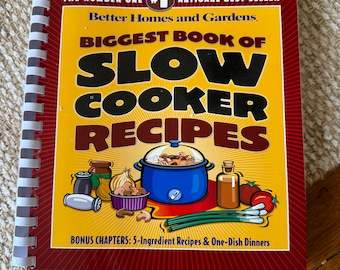 Vintage Better Homes & Gardens Slow Cooker Recipes Cookbook