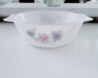 Vintage LaOpala Casserole Dish: Floral Retro Bakeware