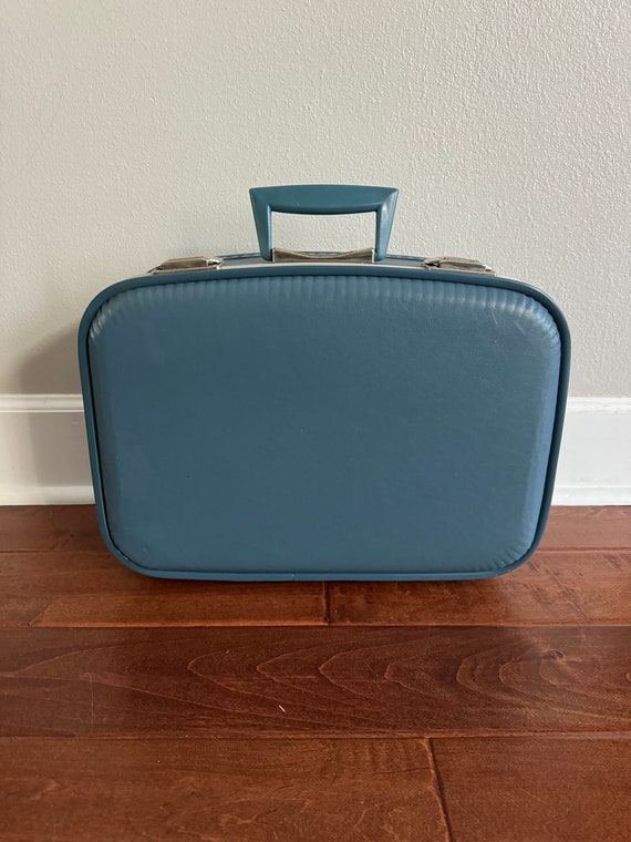 Vintage Luggage Blue Luggage Blue Suitcase Retro L