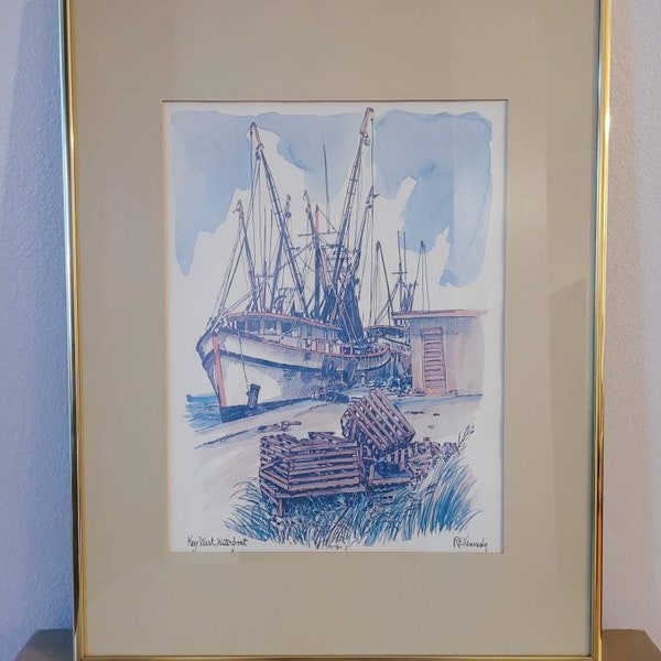 Artist Signed R E Kennedy Print Etsy