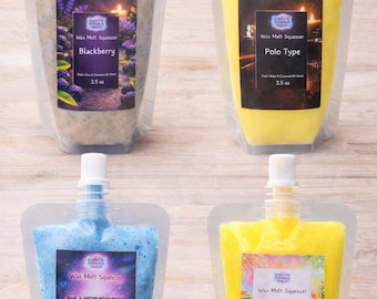 Pastillas de cera fundida de 99 g (3.5 oz) con múltiples opciones. Triple aroma. Excelente difusión en caliente. Parafina de palma.