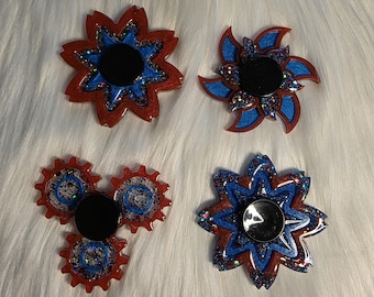 USA anniversary Handmade epoxy fidget spinner calming relaxation