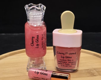 Gloss labial hidratante com sabor de frutas, brilhante e lindo.