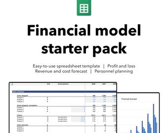 Financial model starter pack | Google sheets template