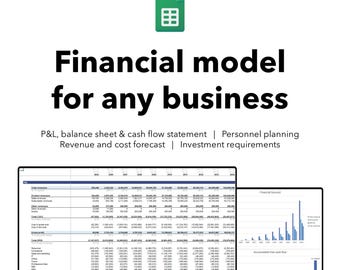 Full financial model for any business | Google sheets template