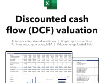 Discounted cash flow (DCF) valuation model
