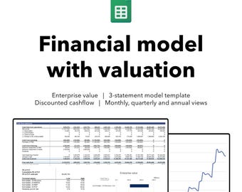 Advanced financial model with DCF valuation | Google sheets template