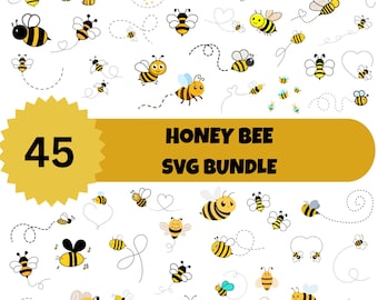 Bee Svg Bundle,Cute Bee Clipart,Queen Bee Svg,Honey Svg,Bee Png Bundle,Bee Pun Svg,Bee Hive Svg,Svg File For Cricut,Bee Lover Svg,flying bee