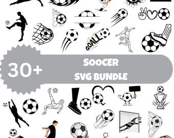 SOCCER Svg Bundle:Cut Files For Cricut,Clipart,Digital Files(Instant Download)