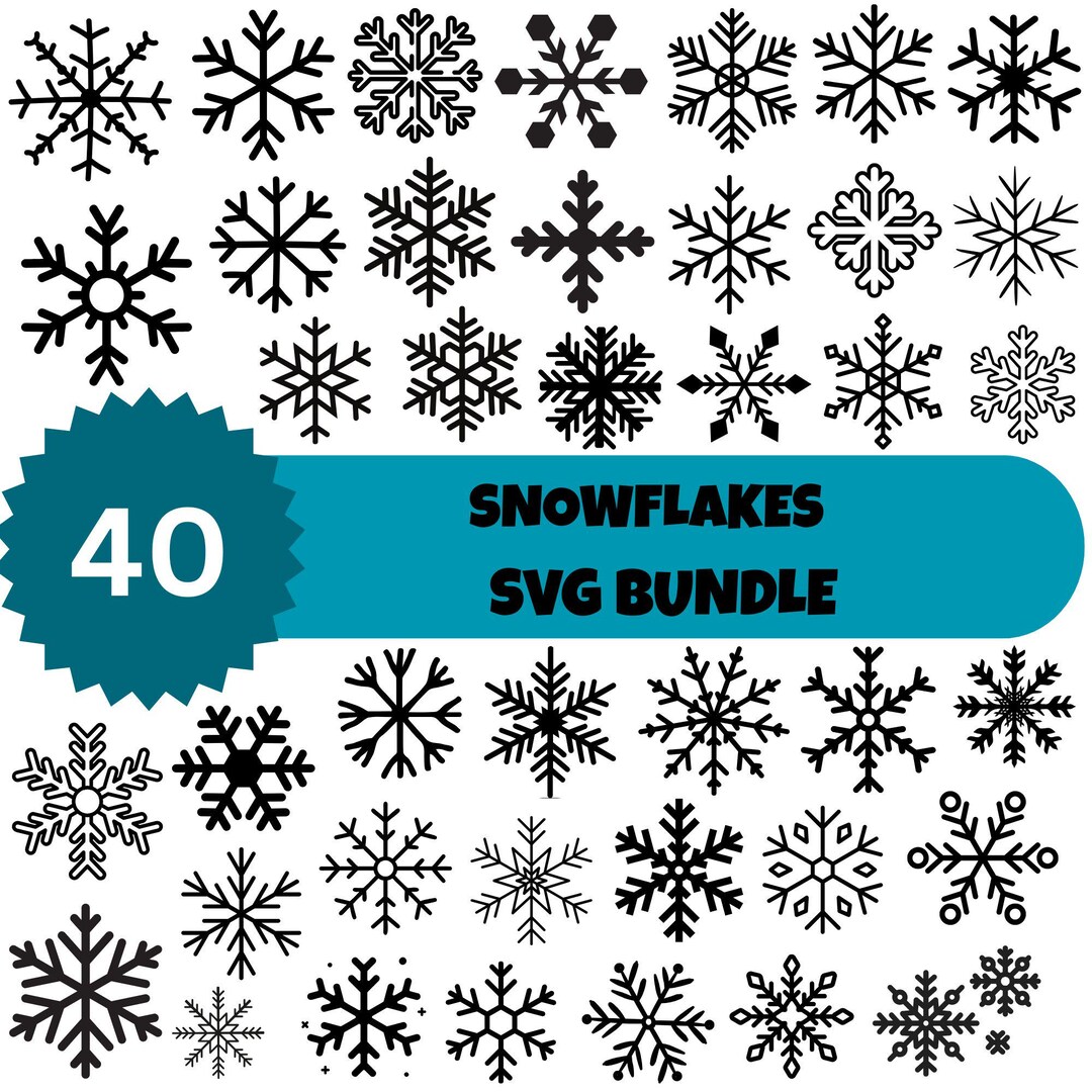 Snowflake SVG Bundle - Christmas Files for Cricut Projects, Silhouette ...