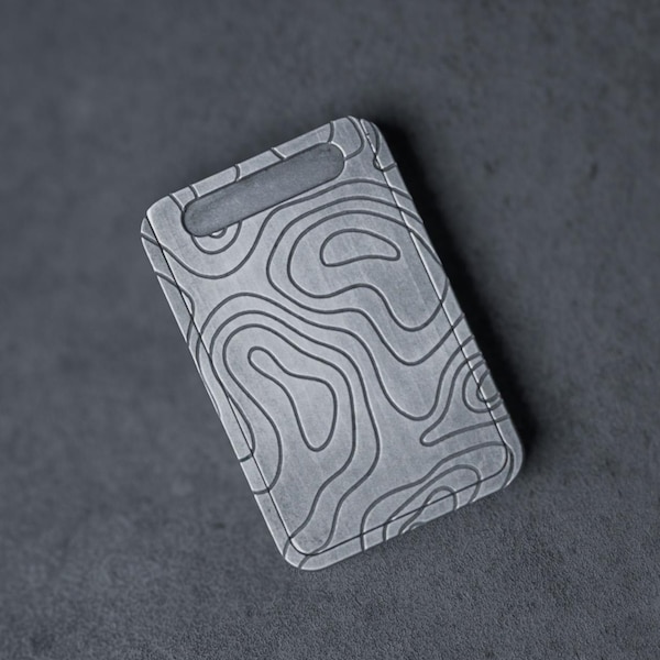 Aluminum Nicotine Pouch Case | Stonewashed Topographic Design