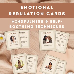Check-inkaarten voor emotionele regulatie: kalme geest coping-vaardigheden, gevoelens reguleren