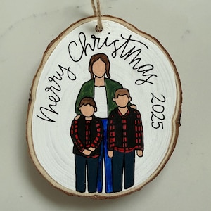 Christmas Custom Ornament, Housewarming Gift, Custom Cartoon, Custom Family Portrait,Custom Ornament