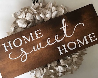 Home sweet Home sign,  rustic wall decor, wall decor,  wooden signs