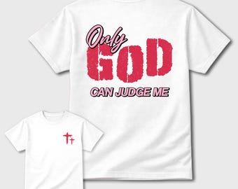 Camiseta estampada "Solo Dios puede juzgarme" - Jordan 1 Rosa tropical