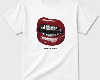 Saint or Sinner Graphic Tee - best t shirts to wear with Jordan 3 Bin 23