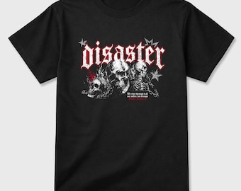 Camiseta gráfica Disaster. Camiseta gráfica de marca Streetwear. Jordan 4 Toro Bravo