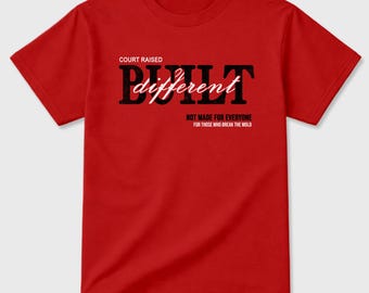 Vintage Built Different Graphic Tee - best t shirts to wear with Jordan 4 Toro Bravo