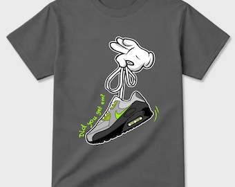 Cartoon Hands T-Shirt. Streetwear Marken-Grafik-T-Shirt.  Max 90 Neon Gelb