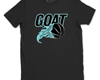 Ziege Basketball Unisex Grafik T-Shirts To Match Sneakers HLV 9 Uno Kette