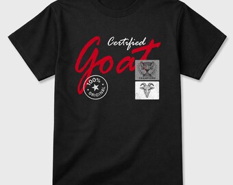 Certified Goat Graphic Tee - best t shirts to wear with Jordan 4 Toro Bravo