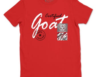 Zertifizierte Ziege Unisex Graphic T-Shirts To Match Sneakers 8s Bunny