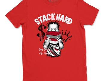 Stack Hard Graphic Tee - Retro Sneaker Streetwear