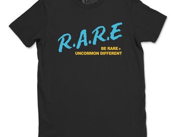 Be Rare Uncommon Different Graphic T-Shirt - best t shirts to wear with jordans 11s Gamma