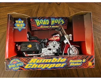 2001 Road Rippers Chopper 3401 Red with Flames in Original Box Harley Davidson