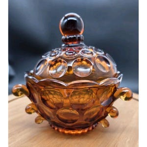 Imperial Glass Honey Pot - Etsy