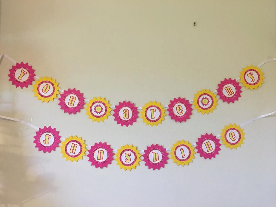 You Are My Sunshine Banners Etsy