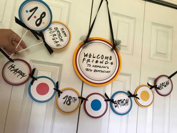 Friends Themed Birthday Party Banner Il_570xn
