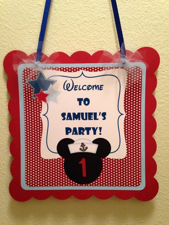 Mickey Nautical Door Sign Il_570xn