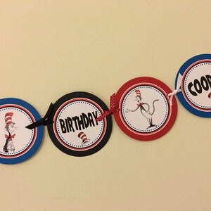 Cat in the Hat Word Banner - Etsy